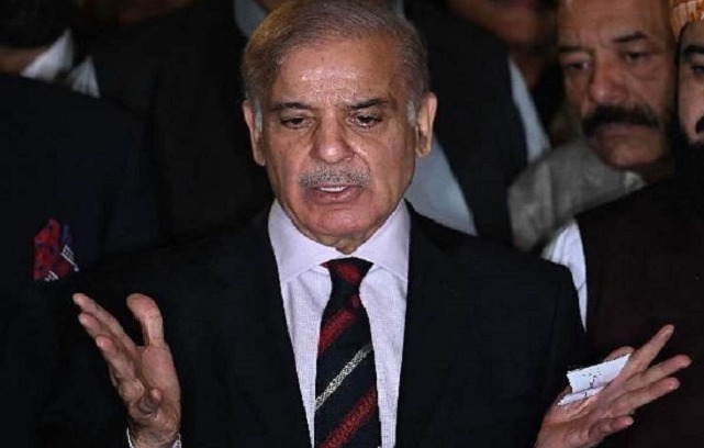 'Pakistan Prime Minister Shahbaz Sharif reiterates his resolve for peace wit'